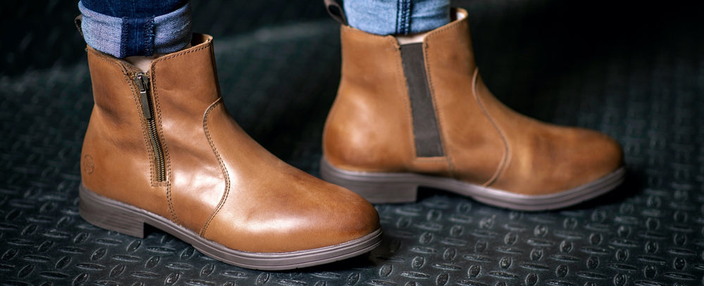 stylish womens steel toe boots