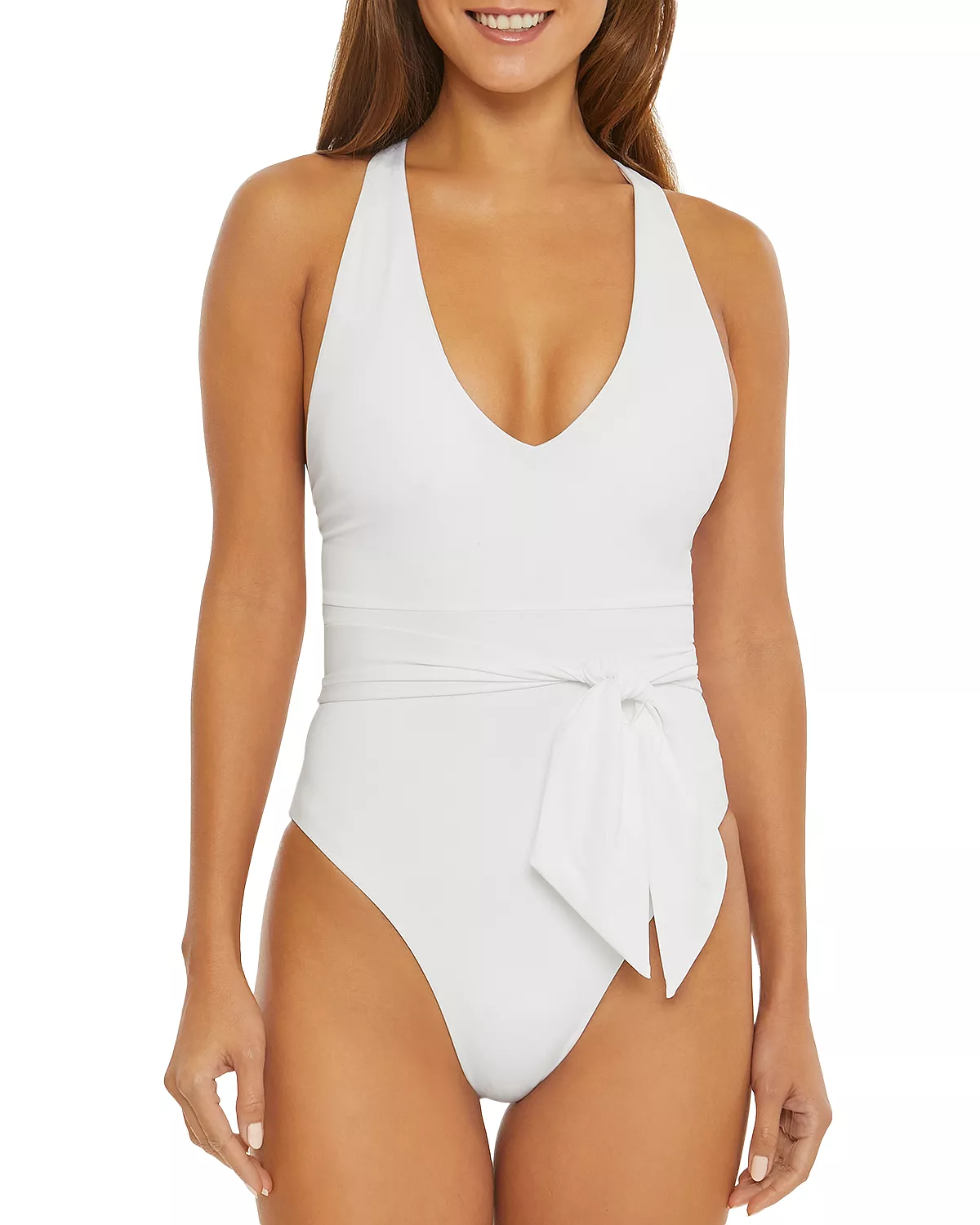 Hourglass Body Type White Swimsuits