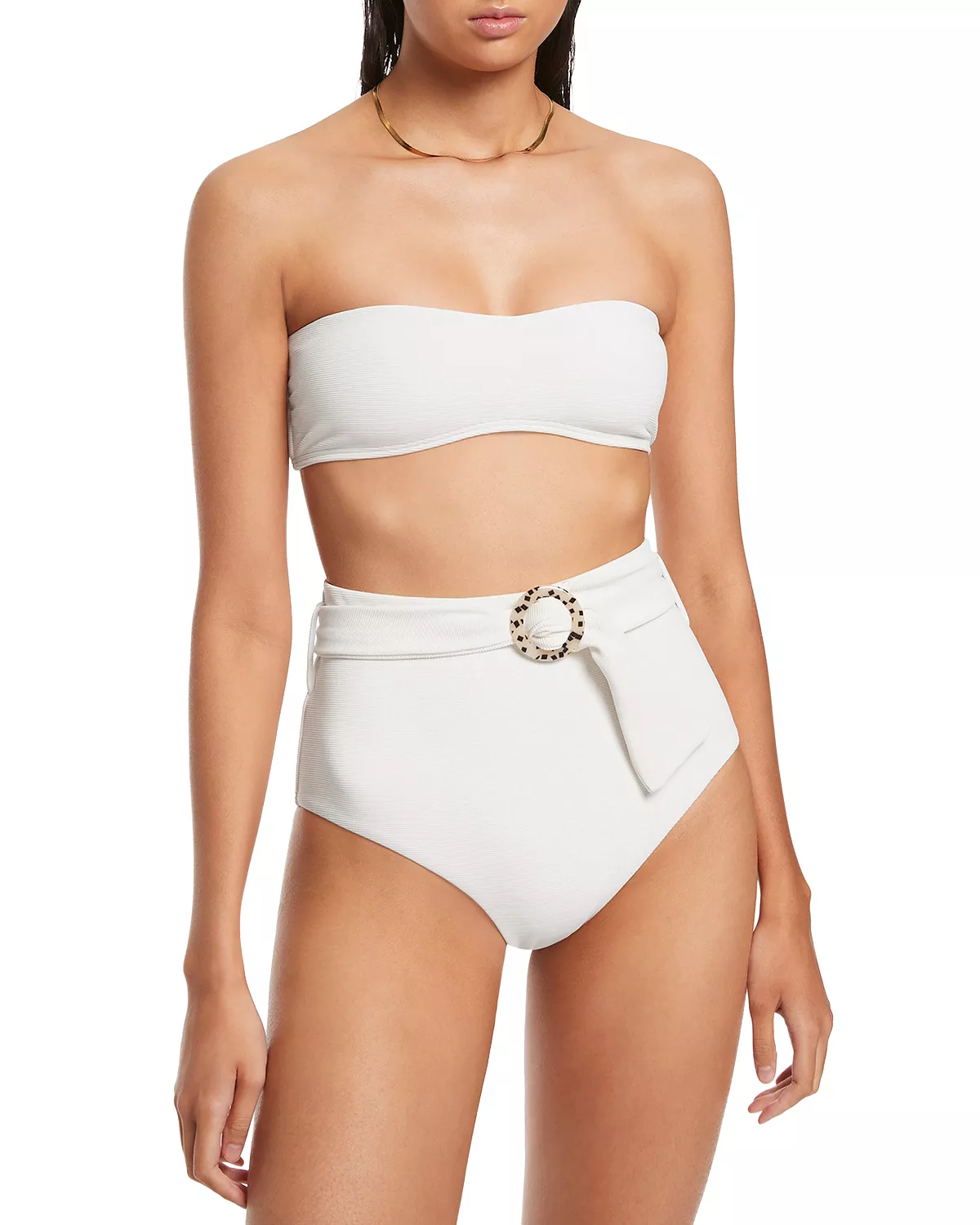 Hourglass Body Type White Swimsuits