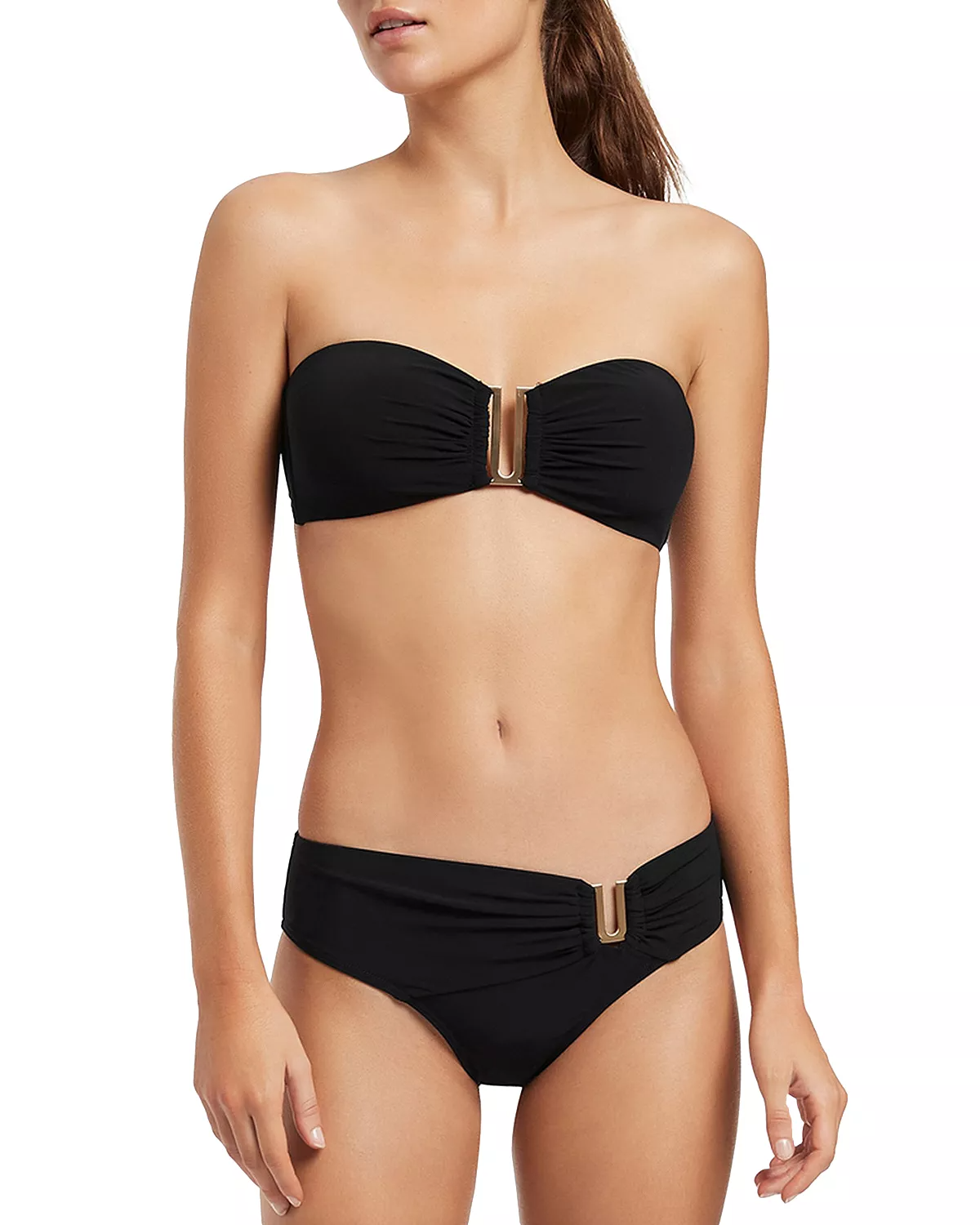 Hourglass Body Type Bandeau Top Swimsuit