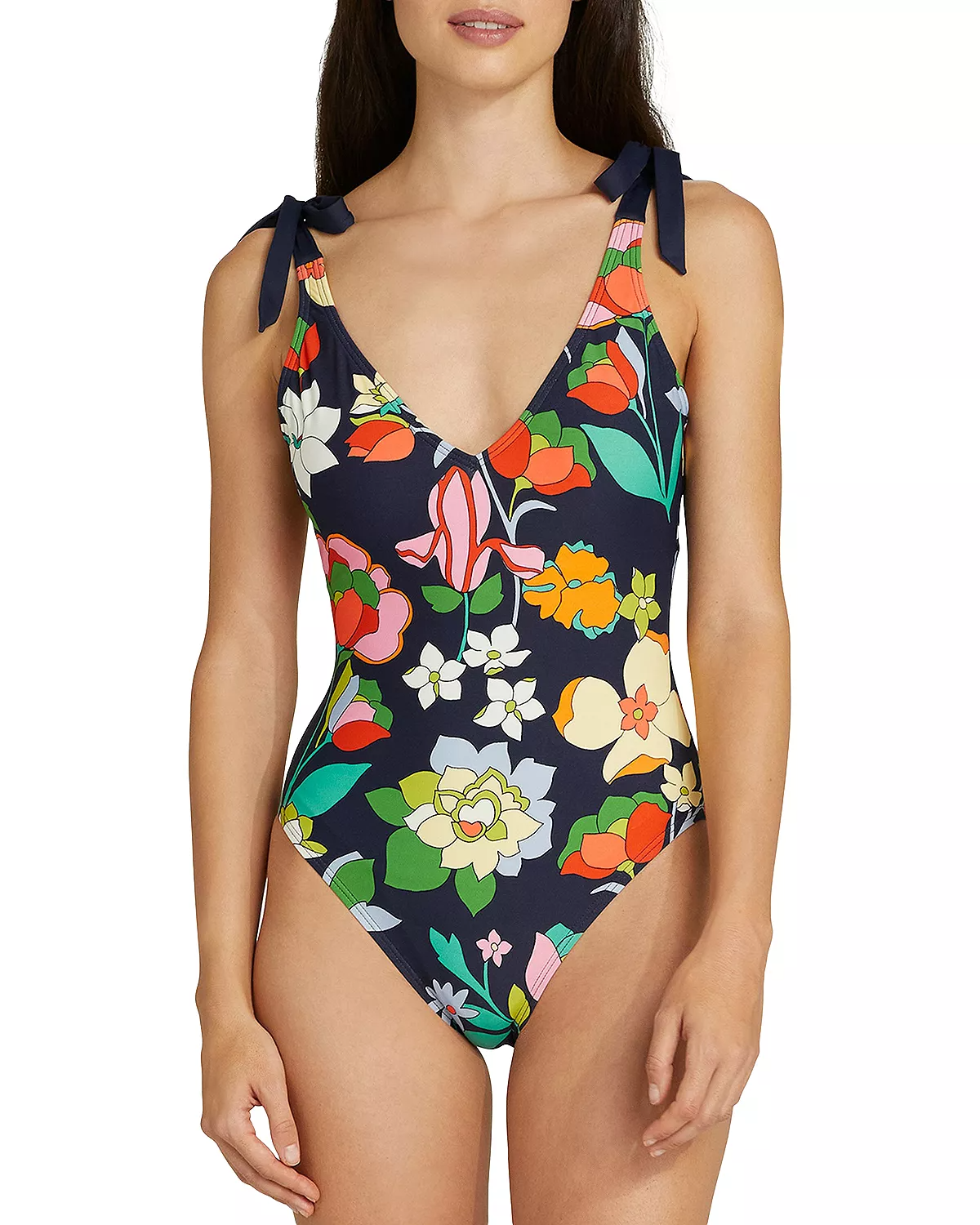 Rectangle Body Type Bold Print and Pattern Swimsuit