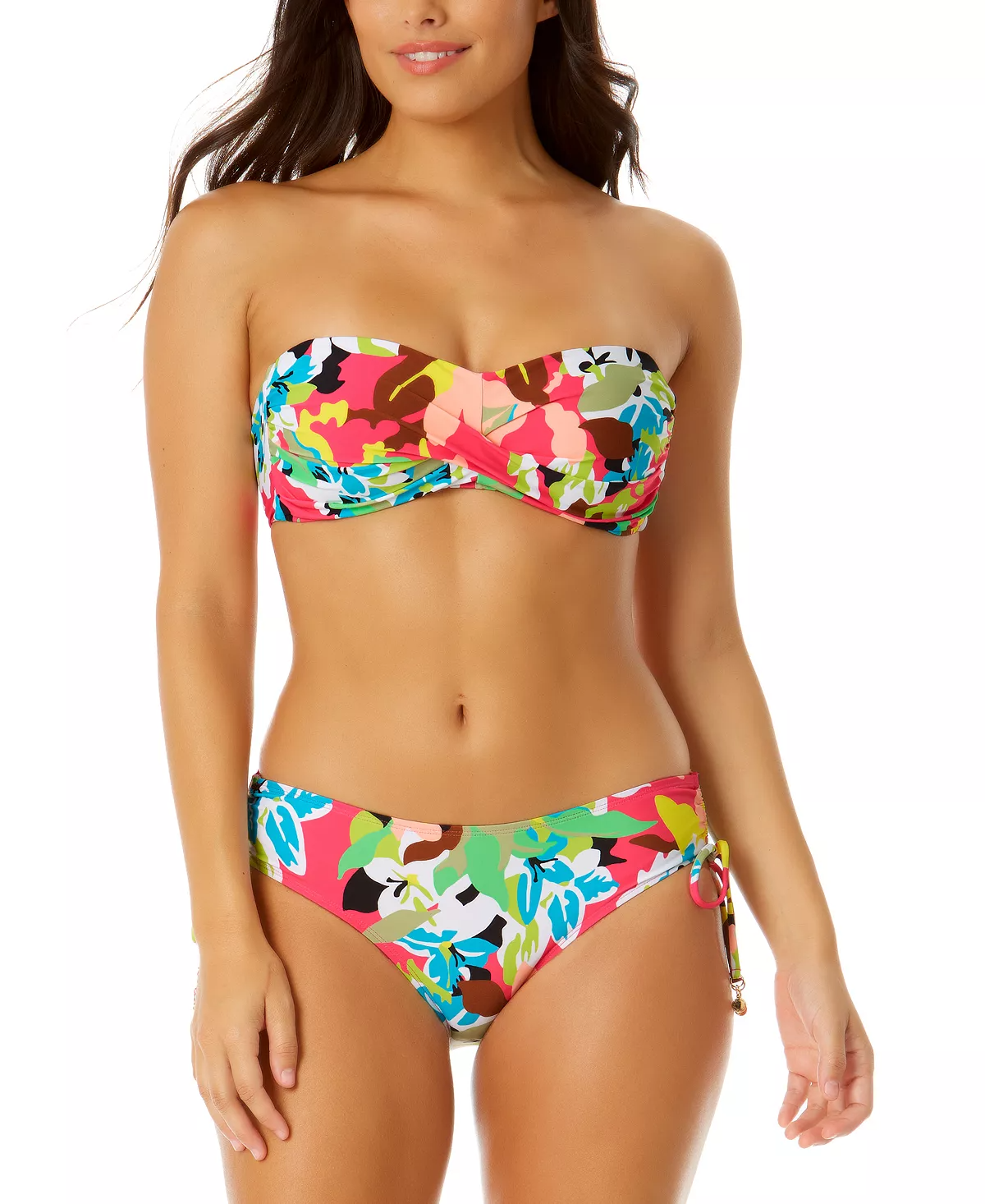 Hourglass Body Type Bandeau Top Swimsuit