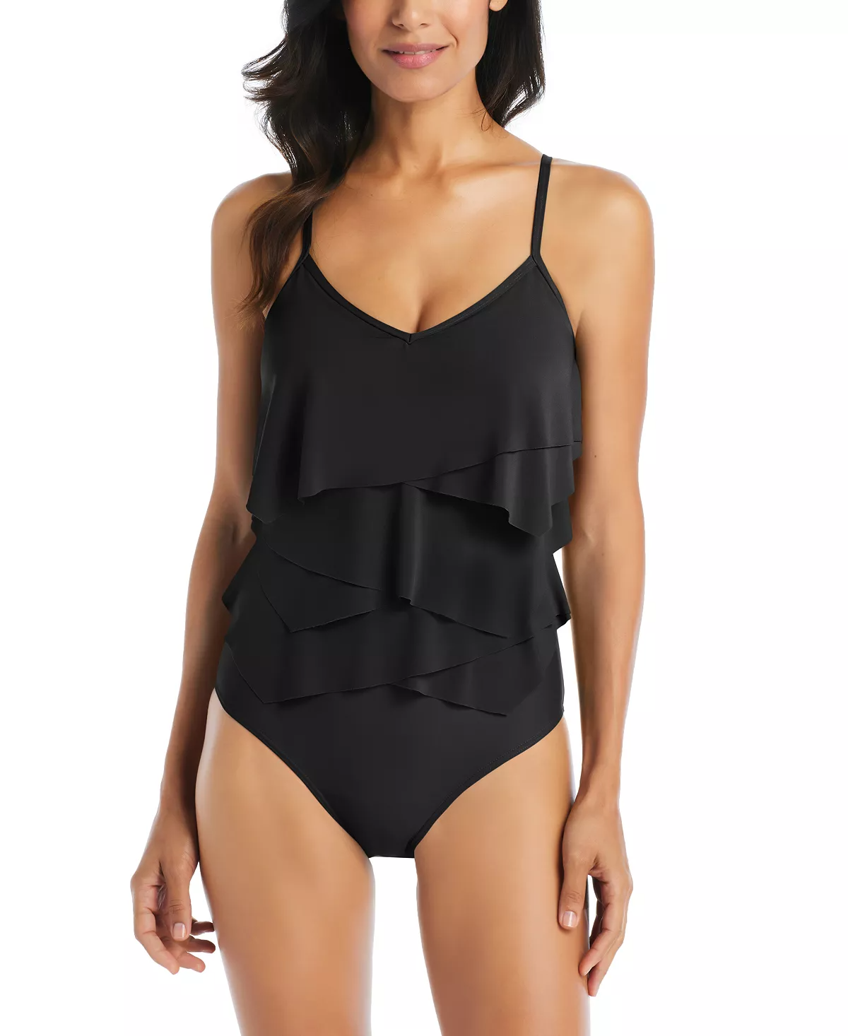 Oval Body Type Ruching or Shirring Style Swimsuit