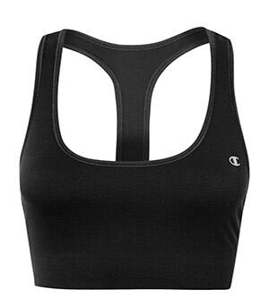 Racerback black bra