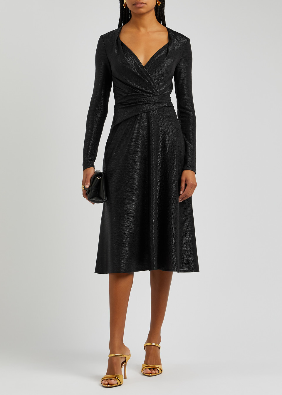 Oval Body Shape Ruched Dress