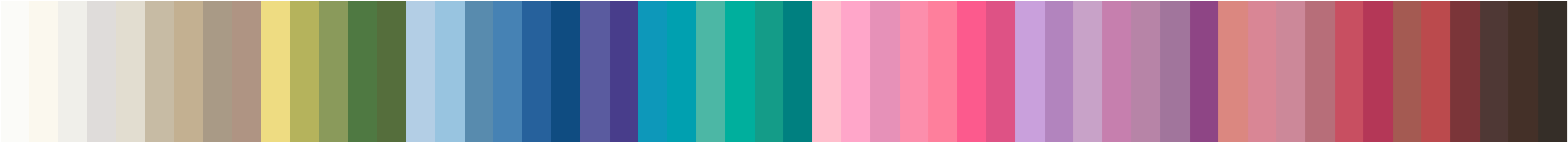 Creative Fashion Personality Color Palette