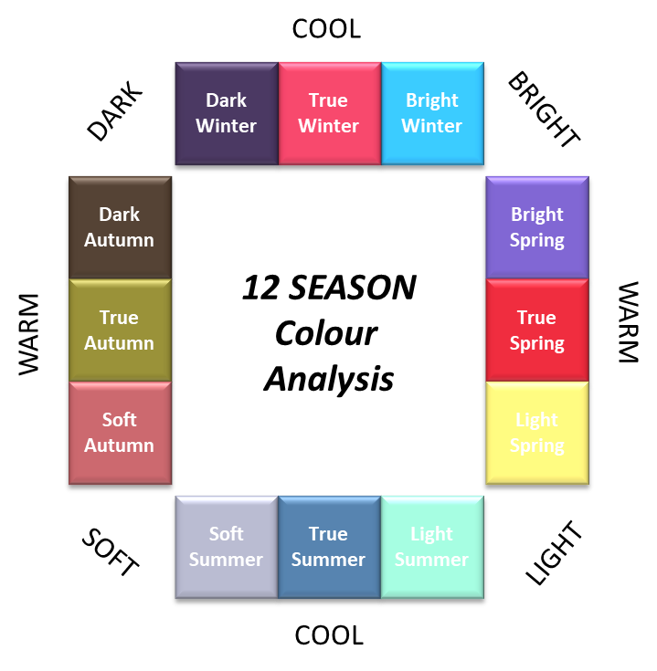 Seasonal Color Analysis Flow Chart