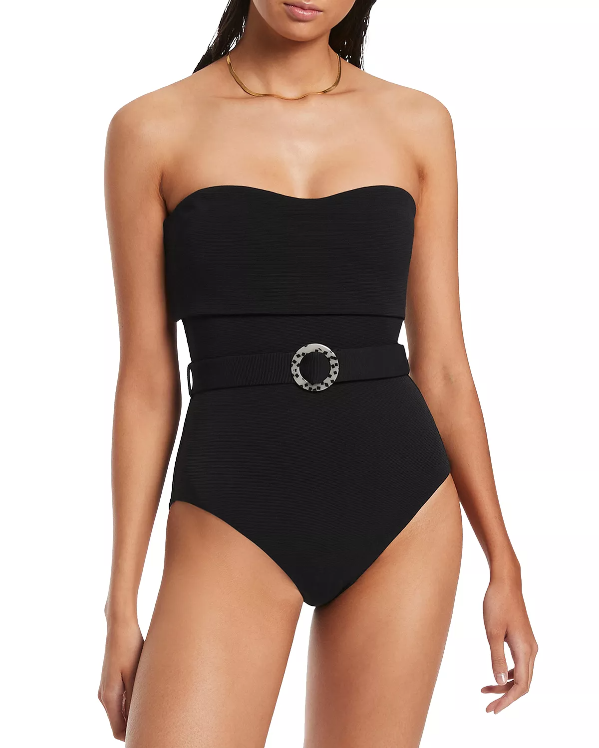 Hourglass Body Type Sweetheart Neckline Swimsuit