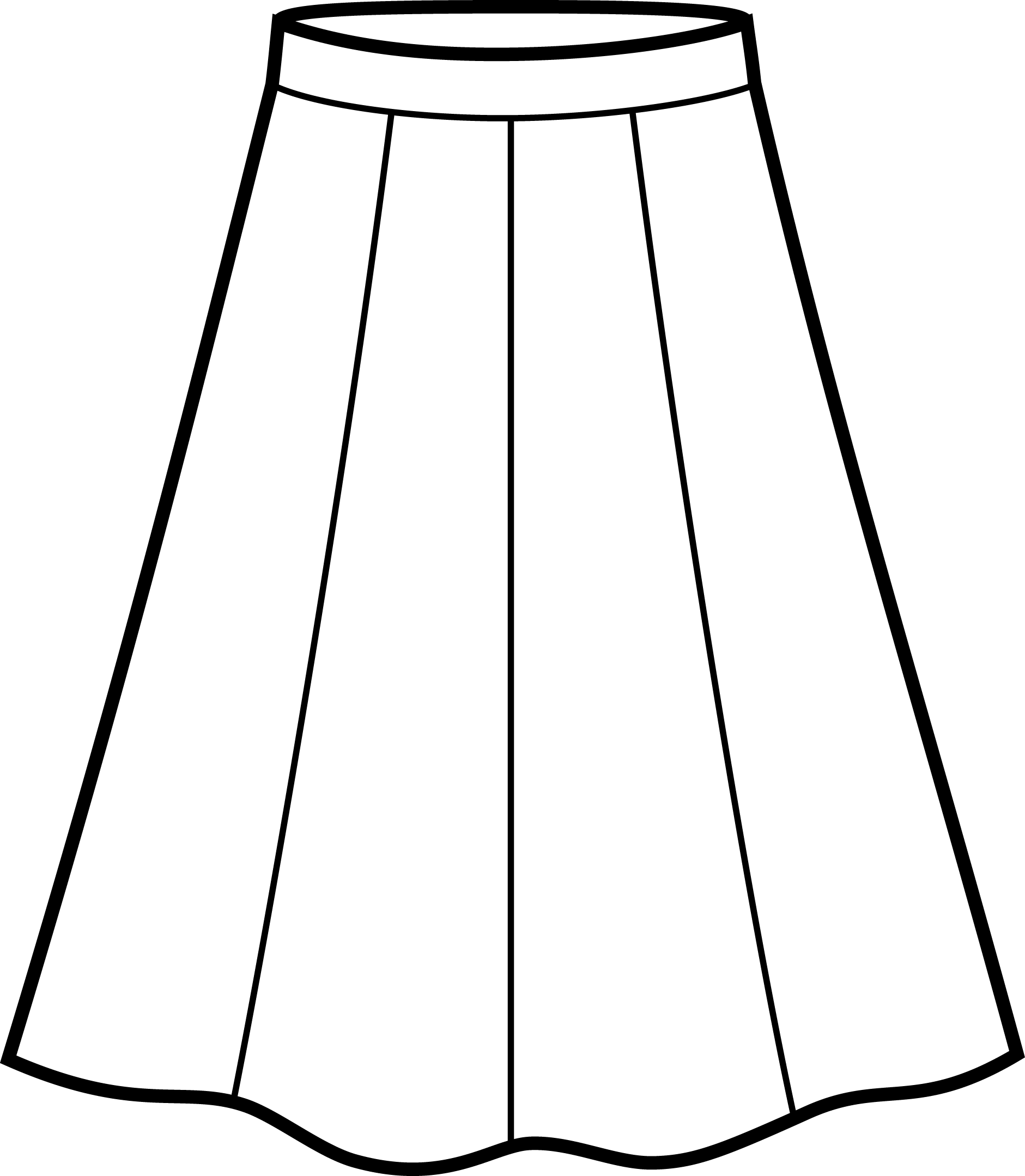 Paneled Skirt