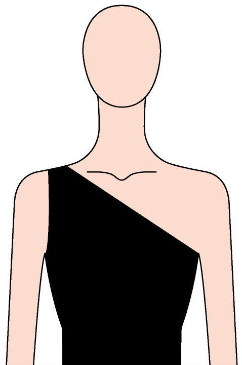 Asymmetric Neckline