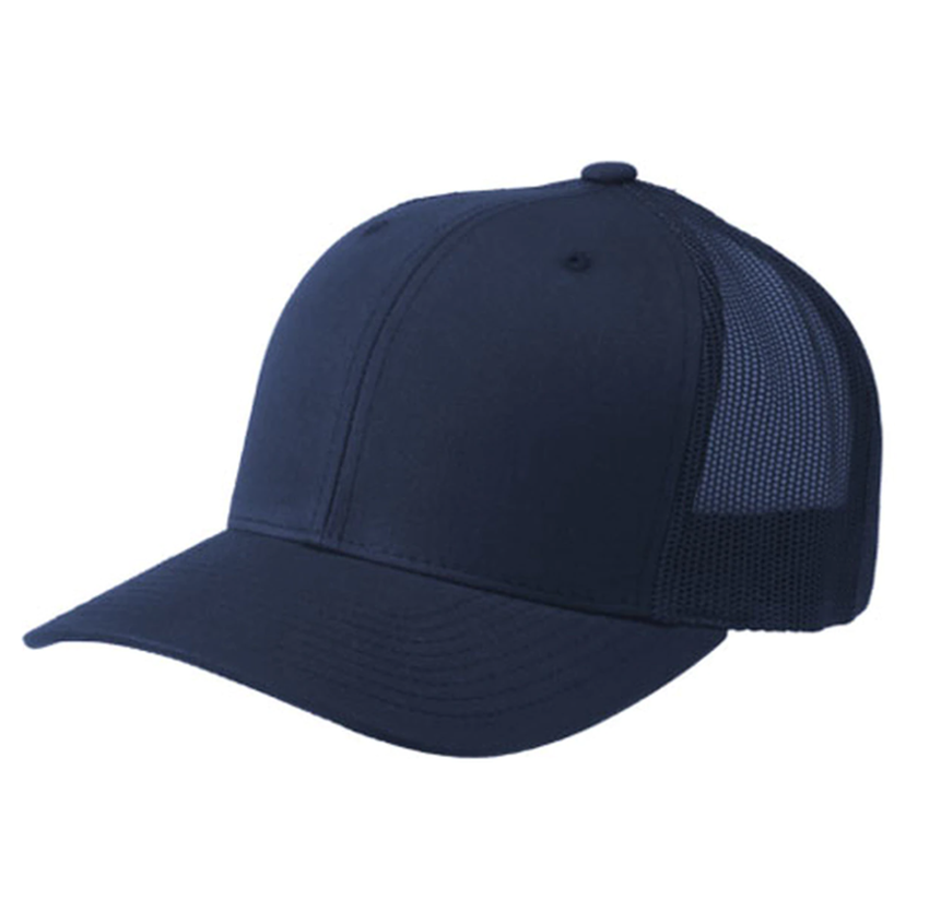 Retro Plaid Stingy Brim Navy Blue Bucket Hat High Grade Luxury