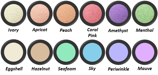 Light Spring Eye Shadow Colors