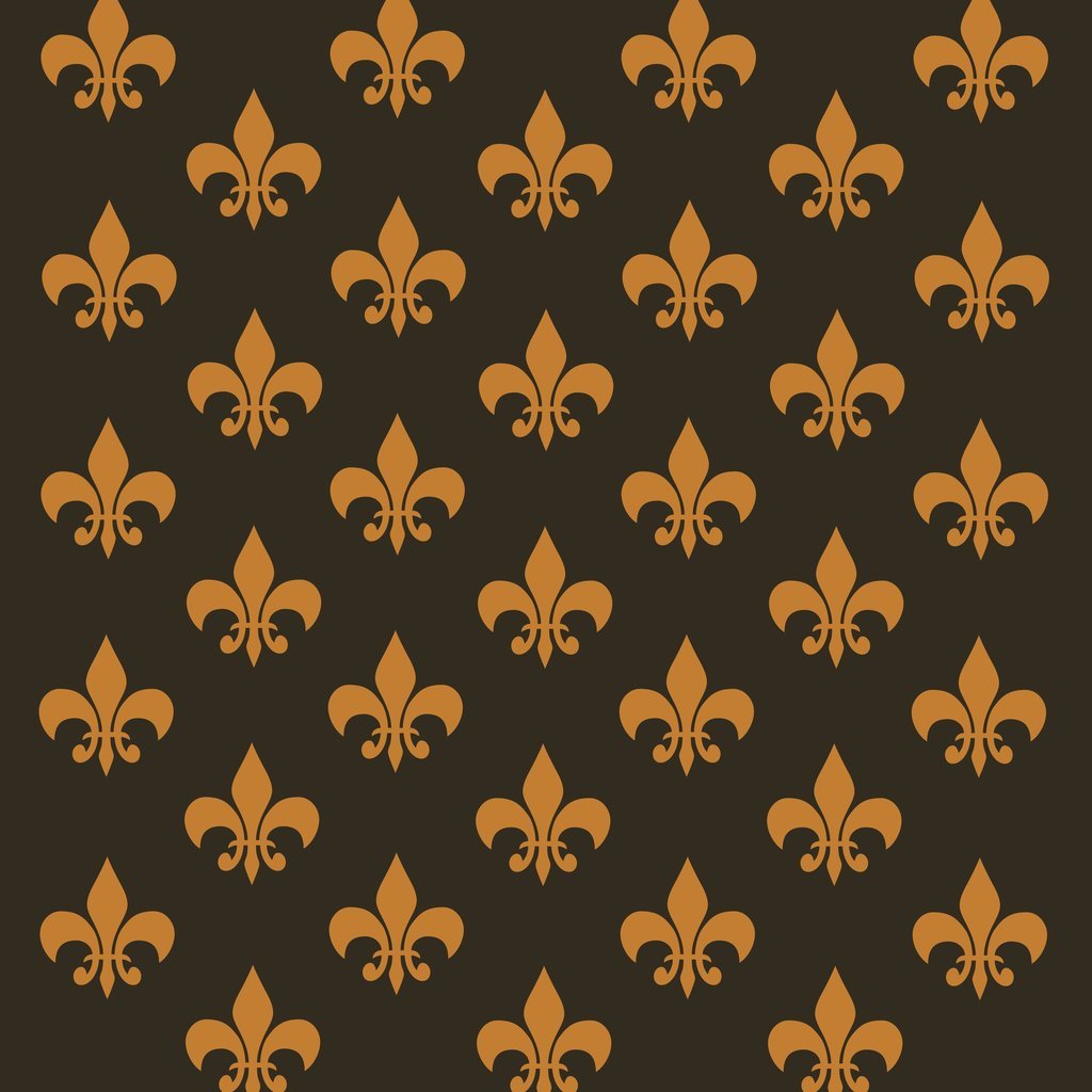 Fleur de Lis Floral Pattern