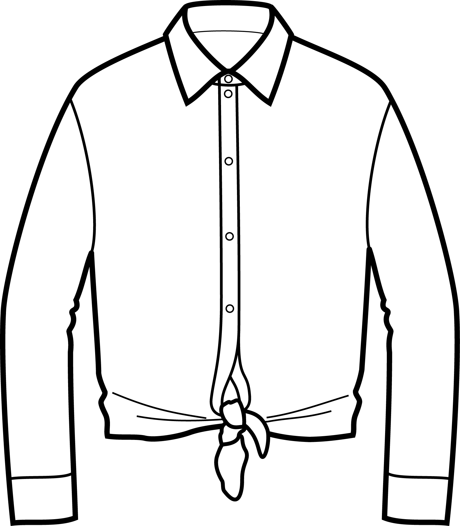 Knot Front Shirt