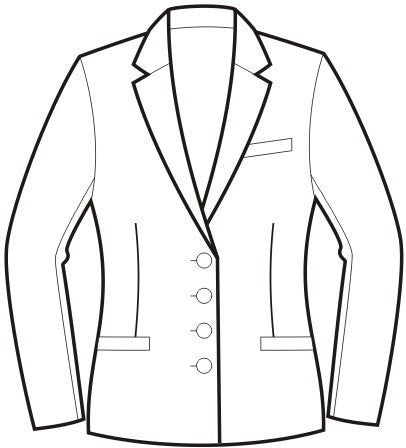 Single Breasted Fitted Jacket
