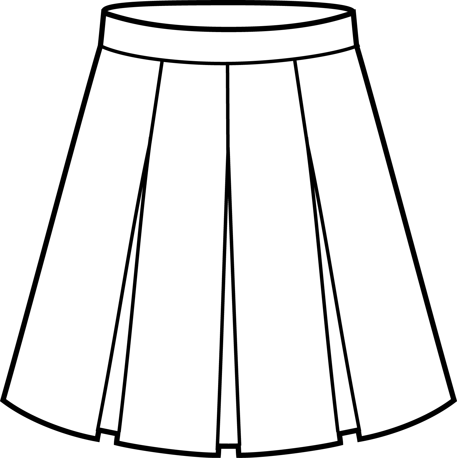 Box Pleated Skirt