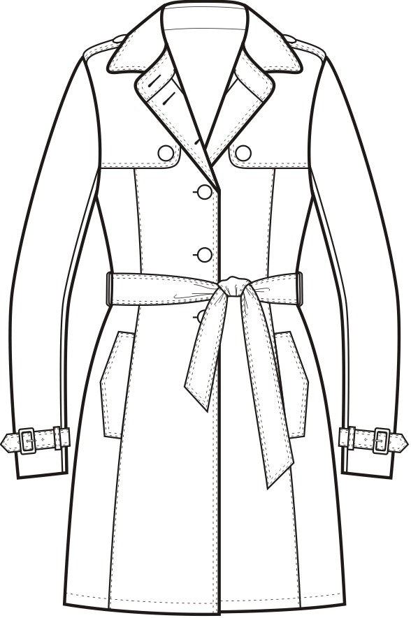 Single Breasted Trench Coat