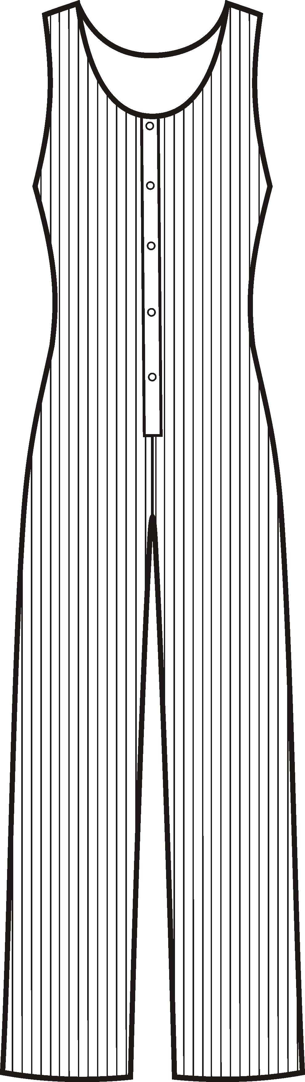 Vertical Striped Jumpsuit