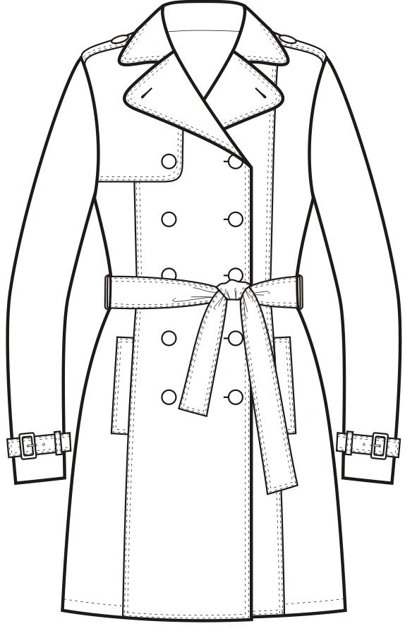 Double Breasted Trench Coat