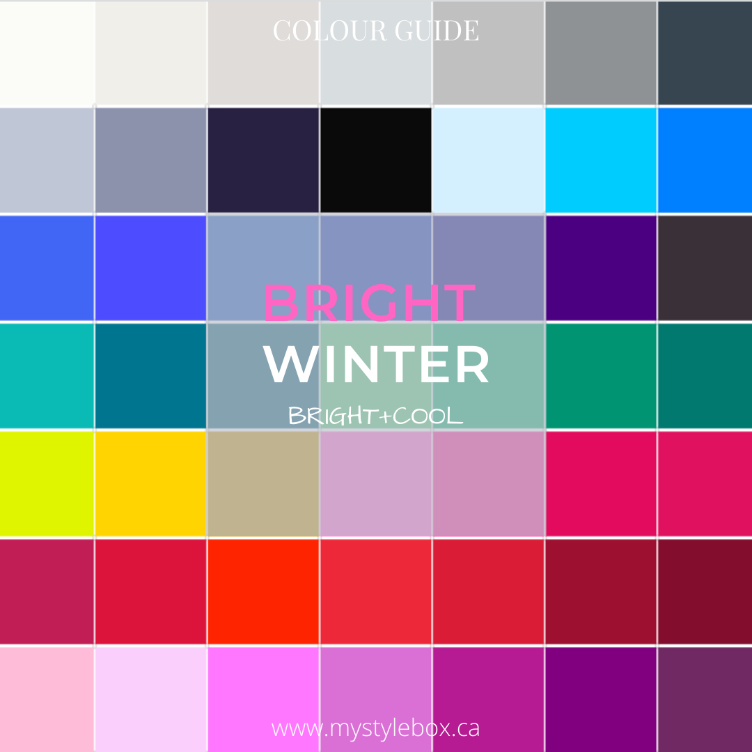 Bright Winter Seasonal Color Guide