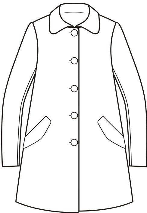 A Line Single BreastedCoat