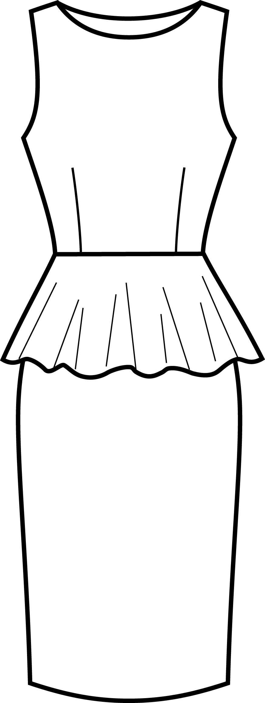 Peplum Style Dress