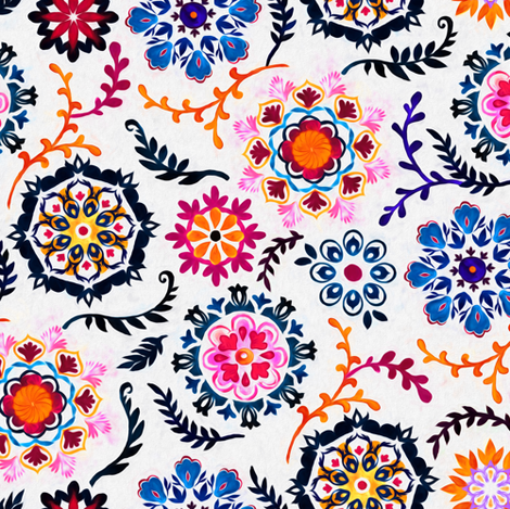 Suzani Floral Pattern