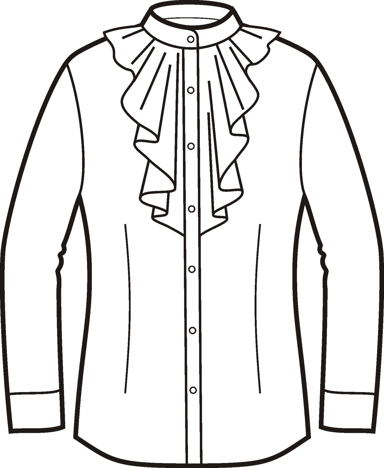 Jabot Neck Shirt