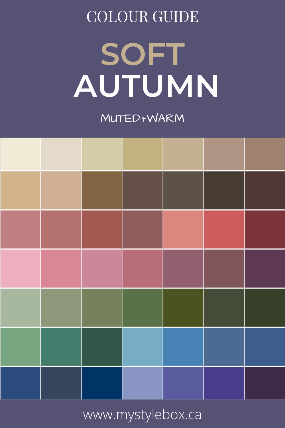 SOFT AUTUMN SEASONAL COLOR GUIDE