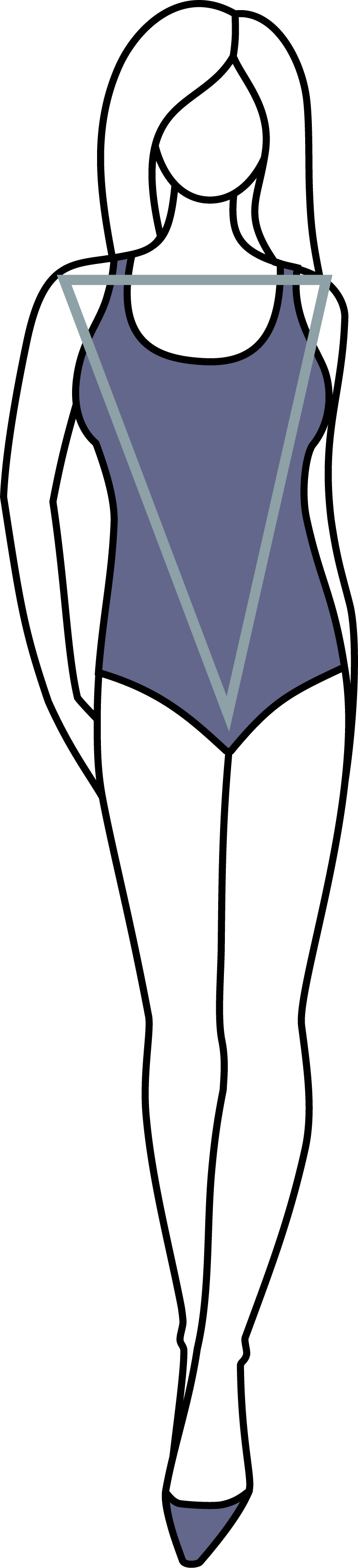 Inverted Triangle Body Type