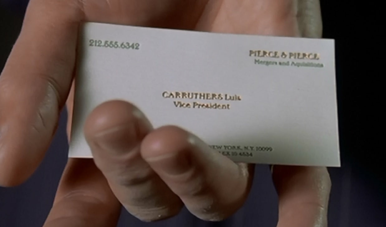 The Business Cards of American Psycho - Hoban Cards