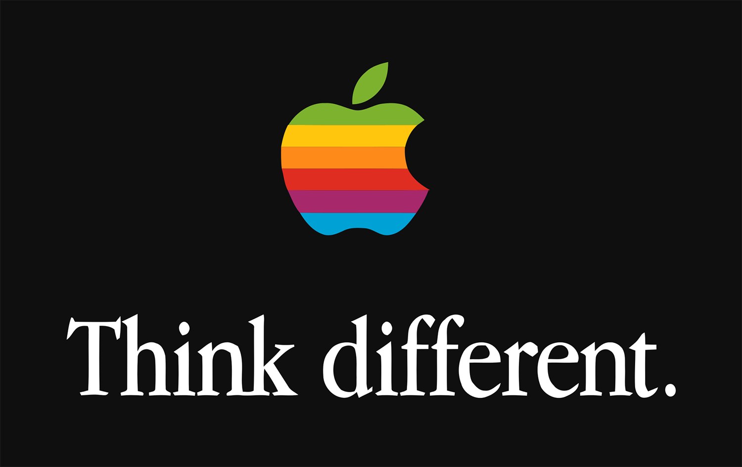 Apple's Think Different campaign featuring Garamond as the typeface