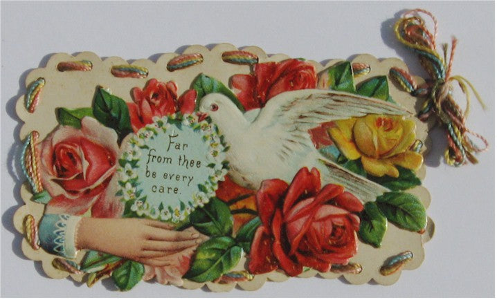 A Fancy Victorian Card Featuring Full Color Romantic Images