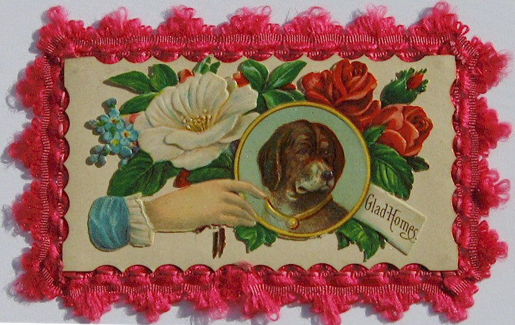 Brightly Colored Card with Standard Victorian Imagery