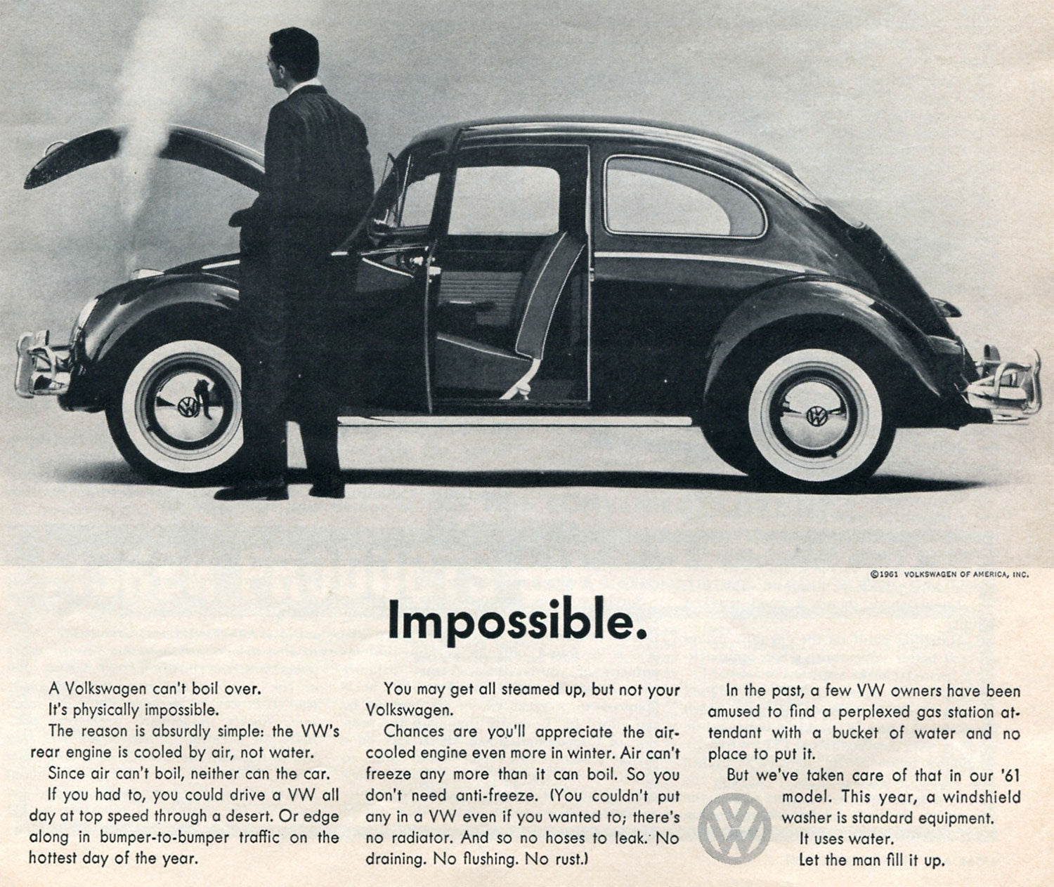 Volkswagen's use of Futura in their 1960s ads for the Beetle