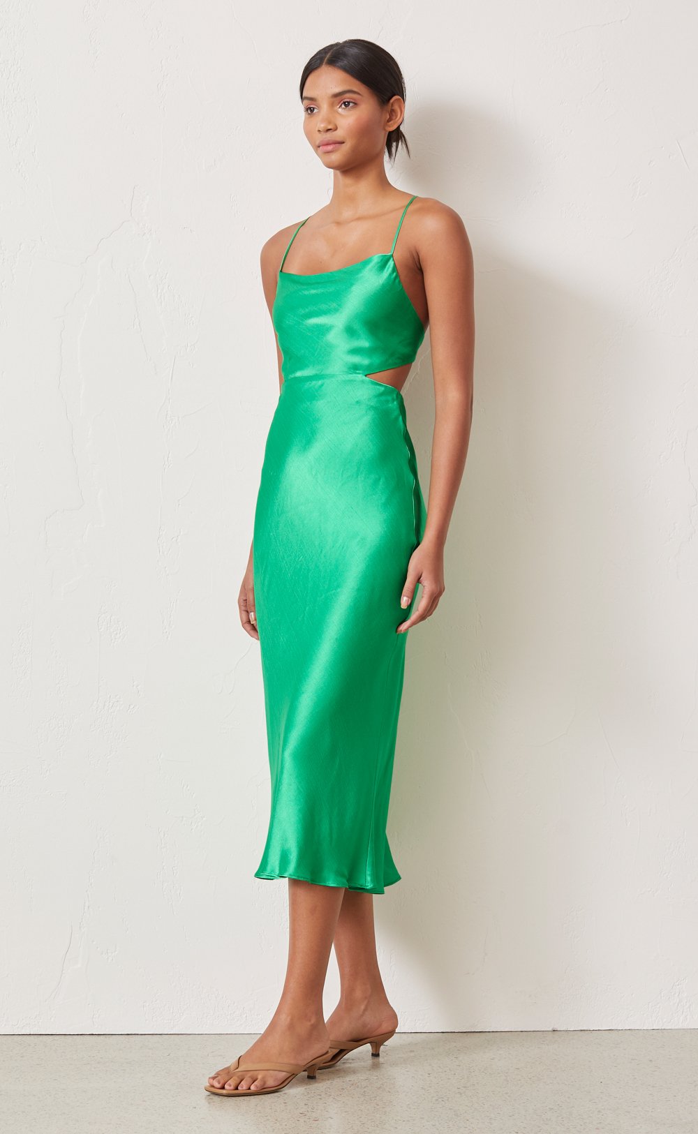 bec and bridge green dress