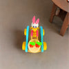 Bunny Drummer Push & Pull Car - Engaging Montessori Toy for Movement Play-4