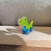 Dino Adventure Car - 3 Wooden Colorful Puzzle Blocks with Alphabet
