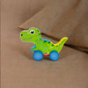 Dino Adventure Car - 3 Wooden Colorful Puzzle Blocks with Alphabet