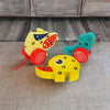 Friendly Duck Car - 3 Wooden Colorful Puzzle Blocks with Alphabet-8