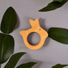 Rabbit Shape Neem Wood Teether-2