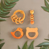 Gift Perfect: Neem Wood Teether Set & Natural Rattle Duo