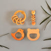 Gift Perfect: Neem Wood Teether Set & Natural Rattle Duo