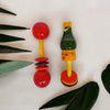 Erenjoy Wooden Dumbbell and Whistle Rattle Combo