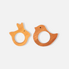 Neem Wood Teethers - Rabbit, Bird Shapes