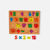 Wooden Montessori Number Board 1-20 - Counting Blocks with Arithmetic Operations-1