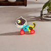 Playful Dog Car - 3 Wooden Colorful Puzzle Blocks with Alphabet