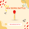 Red Maracas Rattle - Vibrant Musical Shaker for New Born
