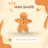 Man Shape Neem Wood Teether