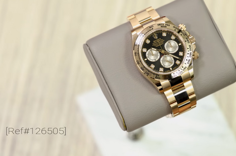 Rolex Daytona 126505 - Rose Gold with Black Dial and Diamond Hour Markers